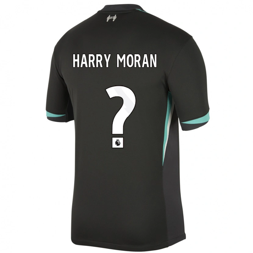 Danxen Kinder Harry Moran #0 Schwarz Anthrazitweiß Auswärtstrikot Trikot 2024/25 T-Shirt Schweiz