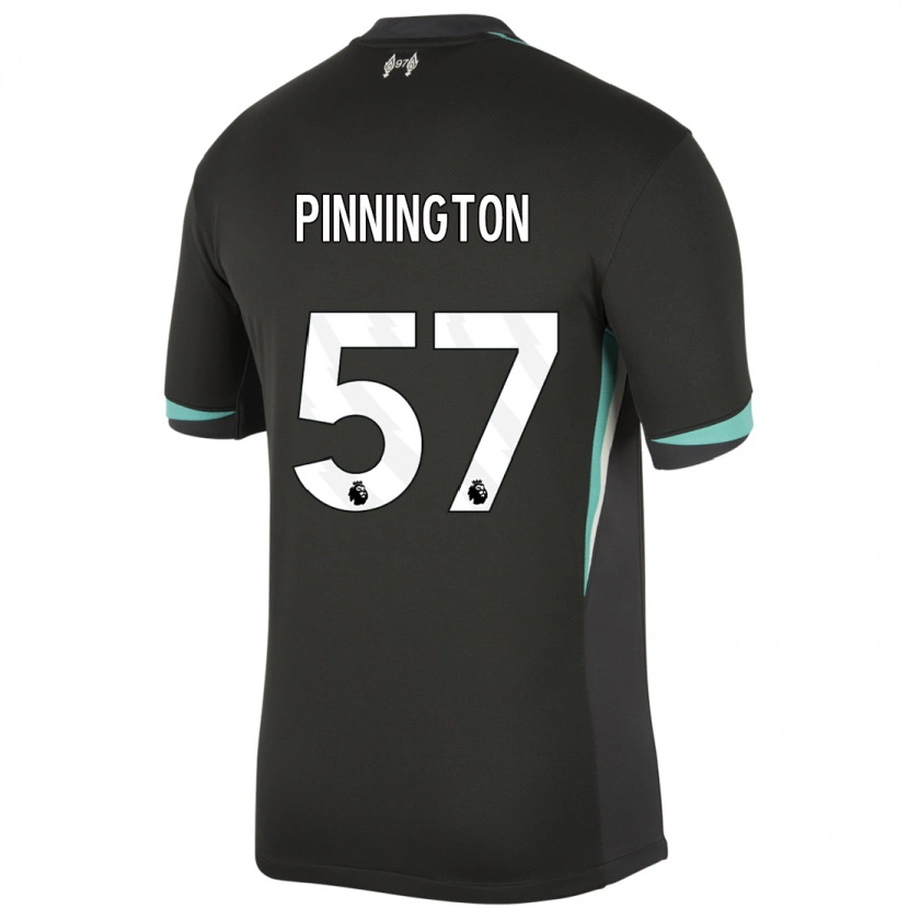 Danxen Kinder Carter Pinnington #57 Schwarz Anthrazitweiß Auswärtstrikot Trikot 2024/25 T-Shirt Schweiz