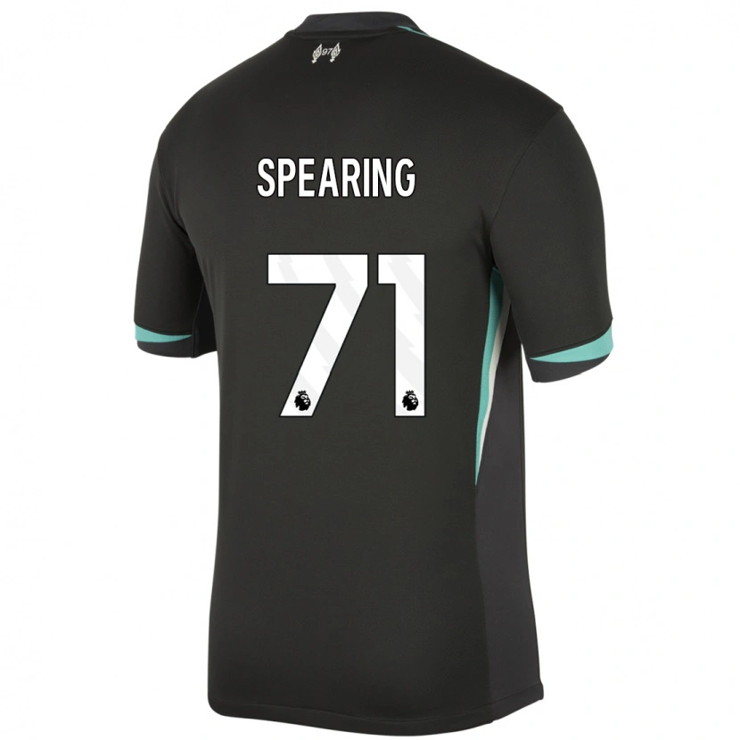 Danxen Kinder Jay Spearing #71 Schwarz Anthrazitweiß Auswärtstrikot Trikot 2024/25 T-Shirt Schweiz