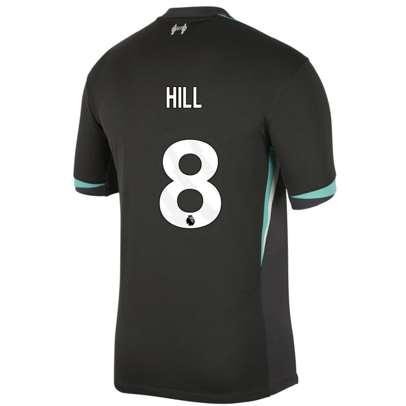 Danxen Kinder Tom Hill #8 Schwarz Anthrazitweiß Auswärtstrikot Trikot 2024/25 T-Shirt Schweiz