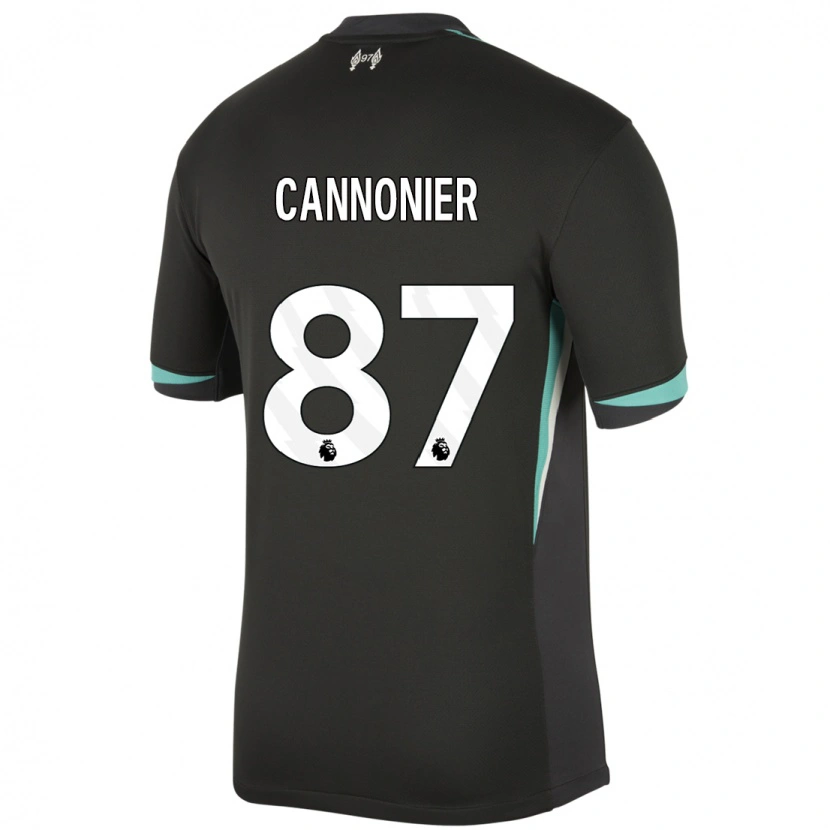 Danxen Kinder Oakley Cannonier #87 Schwarz Anthrazitweiß Auswärtstrikot Trikot 2024/25 T-Shirt Schweiz