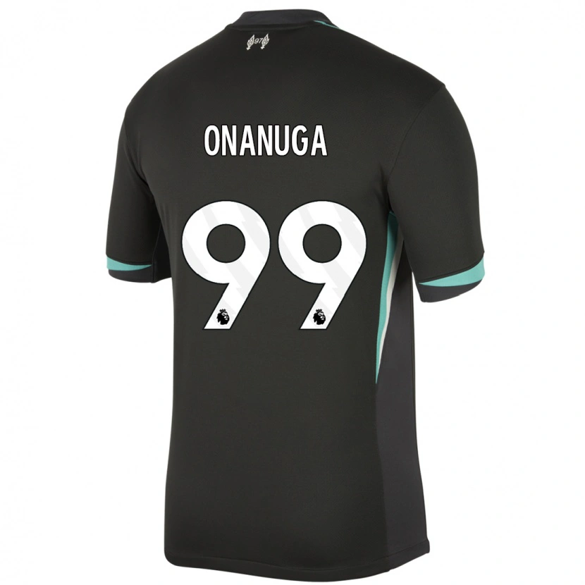 Danxen Kinder Fola Onanuga #99 Schwarz Anthrazitweiß Auswärtstrikot Trikot 2024/25 T-Shirt Schweiz