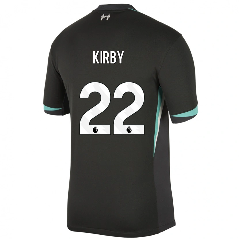 Danxen Kinder Faye Kirby #22 Schwarz Anthrazitweiß Auswärtstrikot Trikot 2024/25 T-Shirt Schweiz