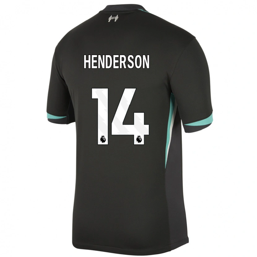 Danxen Kinder Henderson #14 Schwarz Anthrazitweiß Auswärtstrikot Trikot 2024/25 T-Shirt Schweiz