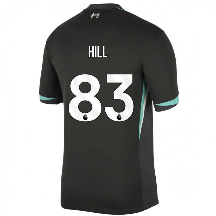 Danxen Kinder Thomas Hill #83 Schwarz Anthrazitweiß Auswärtstrikot Trikot 2024/25 T-Shirt Schweiz