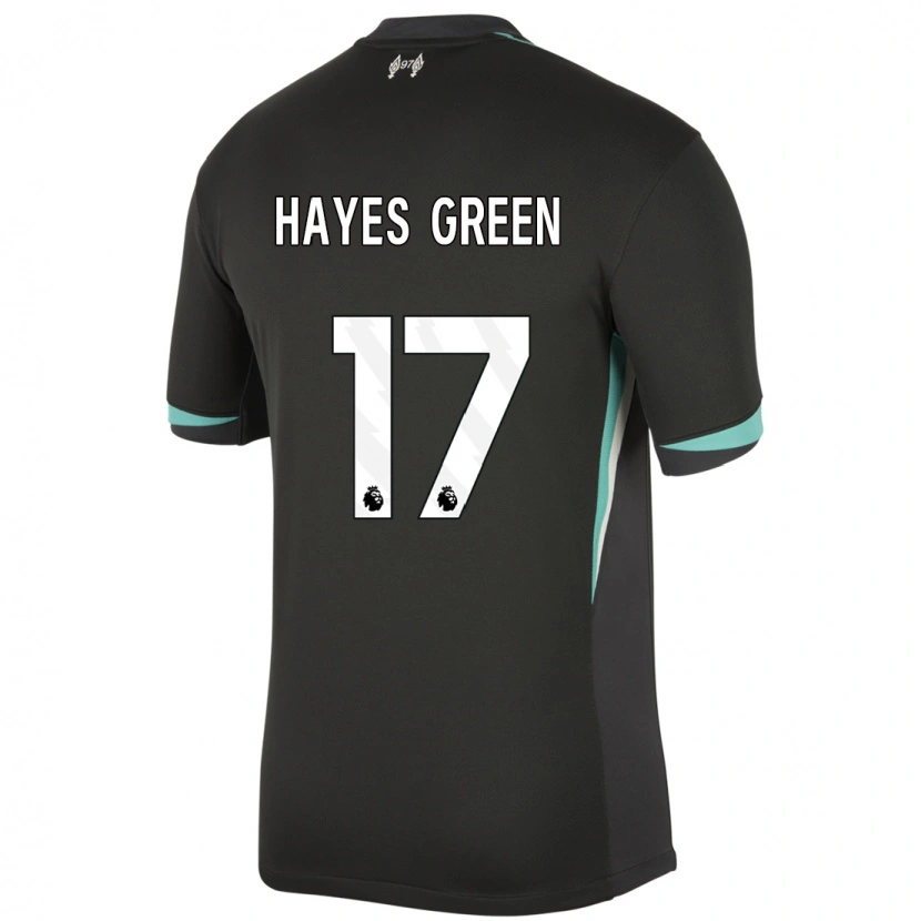 Danxen Kinder Charlie Hayes-Green #17 Schwarz Anthrazitweiß Auswärtstrikot Trikot 2024/25 T-Shirt Schweiz