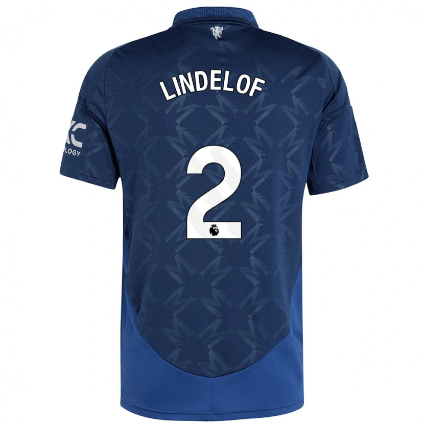 Danxen Kinder Victor Lindelöf #2 Indigo Auswärtstrikot Trikot 2024/25 T-Shirt Schweiz