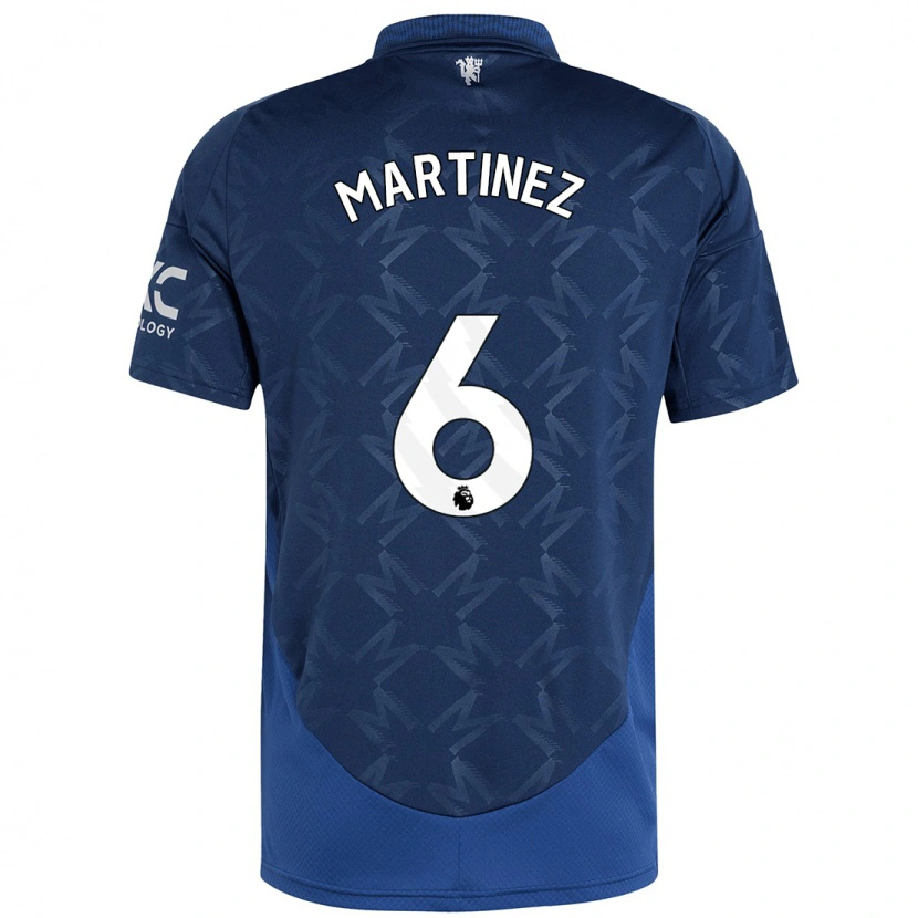 Danxen Kinder Lisandro Martínez #6 Indigo Auswärtstrikot Trikot 2024/25 T-Shirt Schweiz