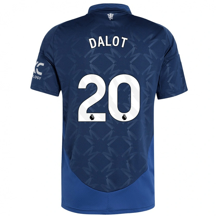 Danxen Kinder Diogo Dalot #20 Indigo Auswärtstrikot Trikot 2024/25 T-Shirt Schweiz