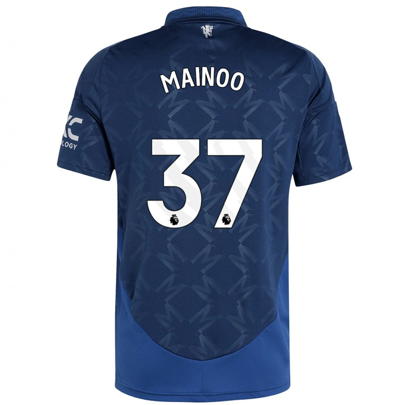 Danxen Kinder Kobbie Mainoo #37 Indigo Auswärtstrikot Trikot 2024/25 T-Shirt Schweiz