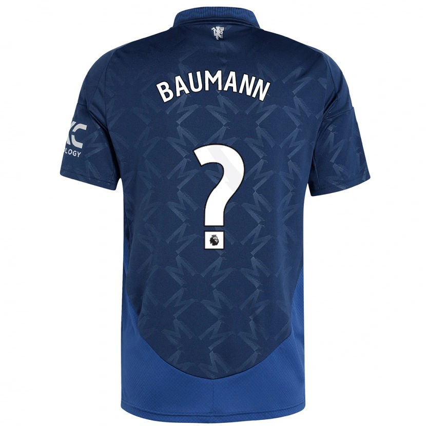 Danxen Kinder Zach Baumann #0 Indigo Auswärtstrikot Trikot 2024/25 T-Shirt Schweiz