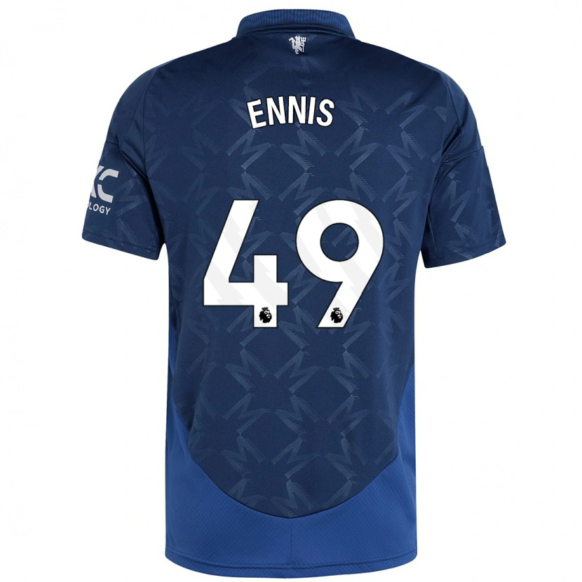 Danxen Kinder Ethan Ennis #49 Indigo Auswärtstrikot Trikot 2024/25 T-Shirt Schweiz