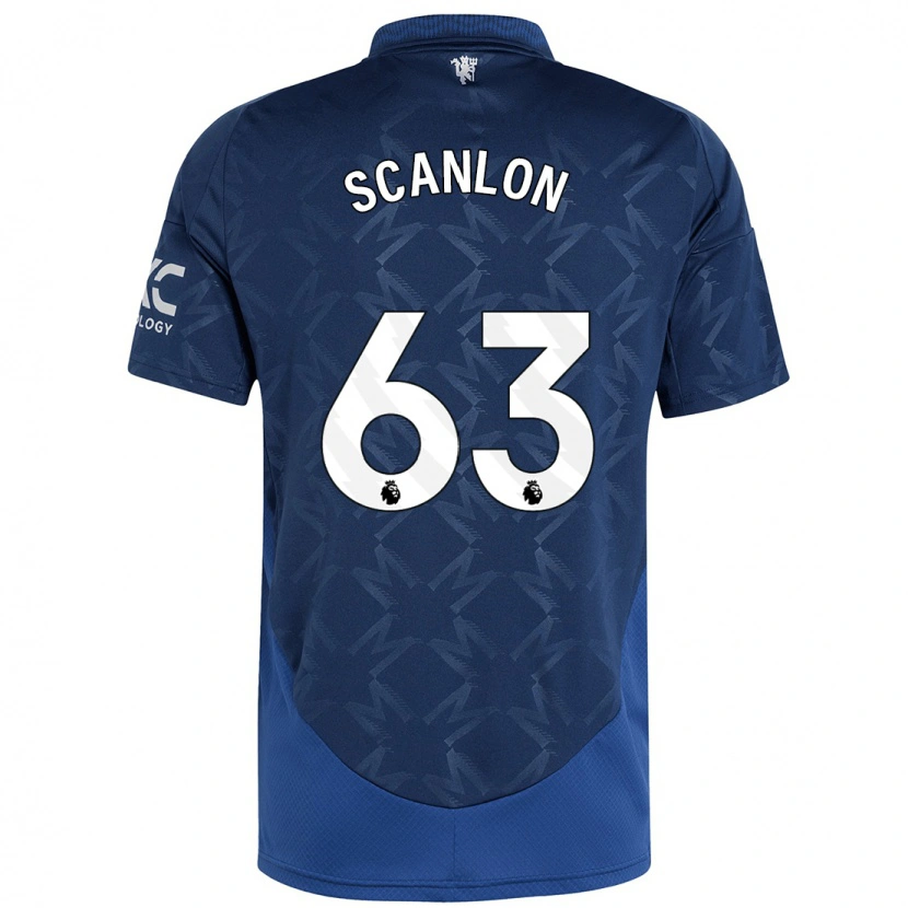 Danxen Kinder James Scanlon #63 Indigo Auswärtstrikot Trikot 2024/25 T-Shirt Schweiz