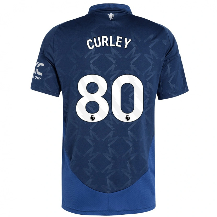 Danxen Kinder Ruben Curley #80 Indigo Auswärtstrikot Trikot 2024/25 T-Shirt Schweiz