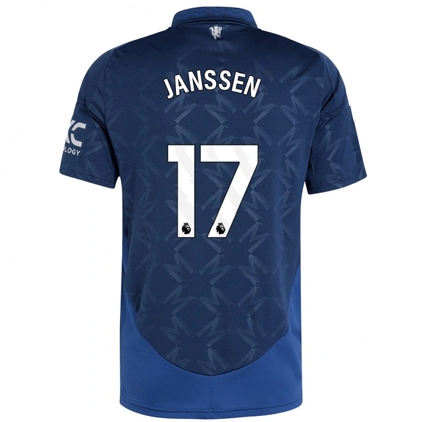 Danxen Kinder Dominique Janssen #17 Indigo Auswärtstrikot Trikot 2024/25 T-Shirt Schweiz