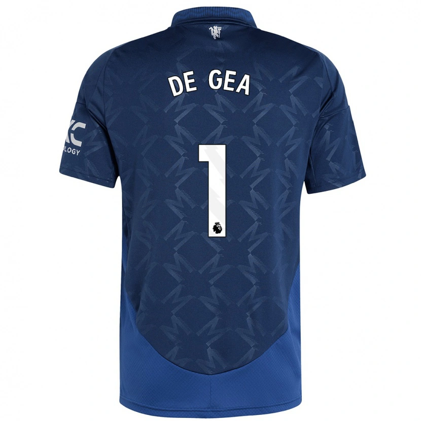 Danxen Kinder David De Gea #1 Indigo Auswärtstrikot Trikot 2024/25 T-Shirt Schweiz