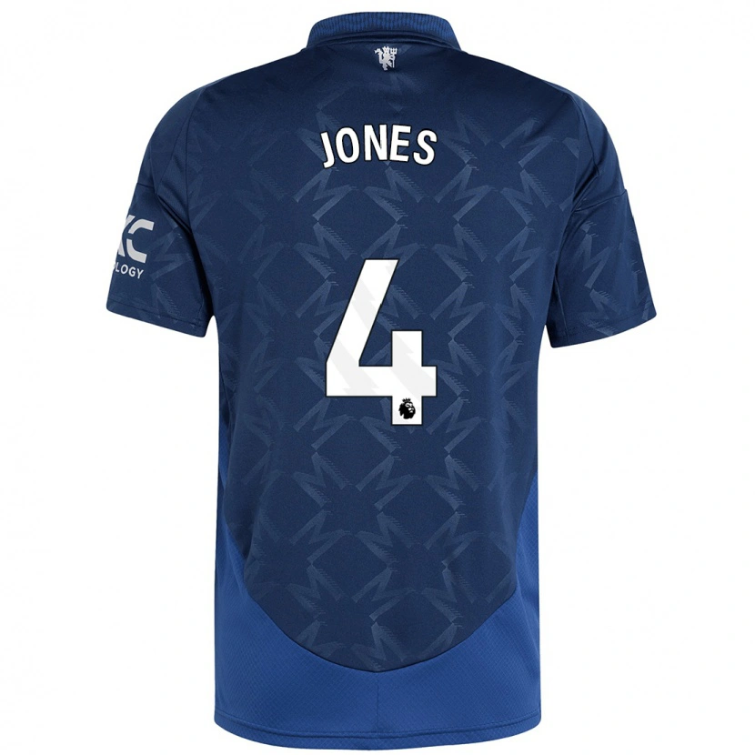 Danxen Kinder Phil Jones #4 Indigo Auswärtstrikot Trikot 2024/25 T-Shirt Schweiz