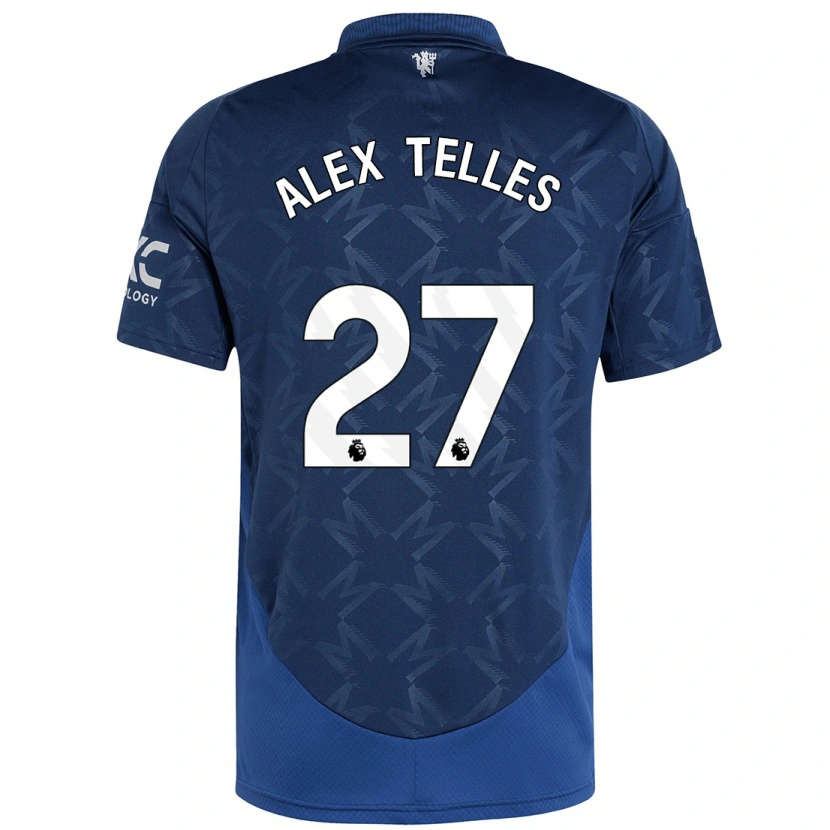 Danxen Kinder Alex Nicolao Telles #27 Indigo Auswärtstrikot Trikot 2024/25 T-Shirt Schweiz