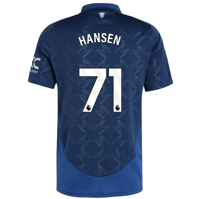 Danxen Kinder Isak Hansen-Aaroen #71 Indigo Auswärtstrikot Trikot 2024/25 T-Shirt Schweiz