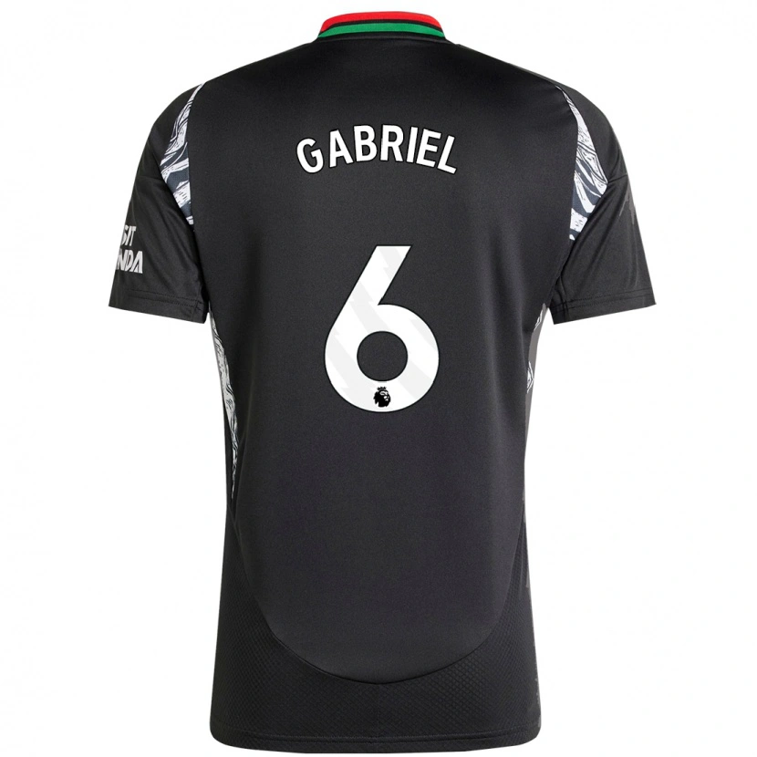 Danxen Kinder Gabriel Magalhães #6 Schwarz Auswärtstrikot Trikot 2024/25 T-Shirt Schweiz