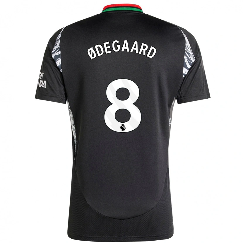 Danxen Kinder Martin Ødegaard #8 Schwarz Auswärtstrikot Trikot 2024/25 T-Shirt Schweiz