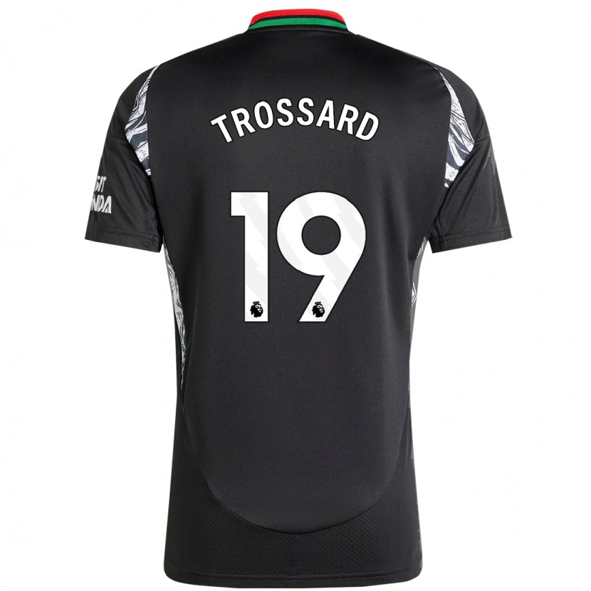 Danxen Kinder Leandro Trossard #19 Schwarz Auswärtstrikot Trikot 2024/25 T-Shirt Schweiz