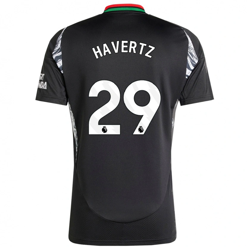 Danxen Kinder Kai Havertz #29 Schwarz Auswärtstrikot Trikot 2024/25 T-Shirt Schweiz