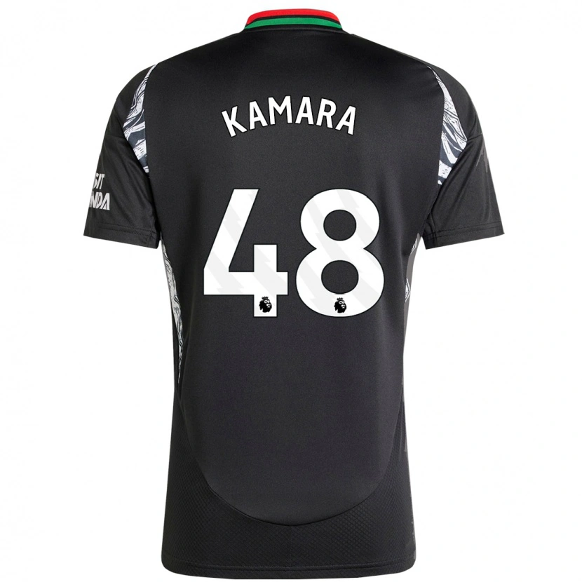 Danxen Kinder Osman Kamara #48 Schwarz Auswärtstrikot Trikot 2024/25 T-Shirt Schweiz