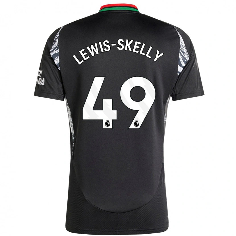 Danxen Kinder Myles Lewis-Skelly #49 Schwarz Auswärtstrikot Trikot 2024/25 T-Shirt Schweiz