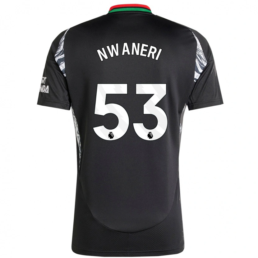 Danxen Kinder Ethan Nwaneri #53 Schwarz Auswärtstrikot Trikot 2024/25 T-Shirt Schweiz