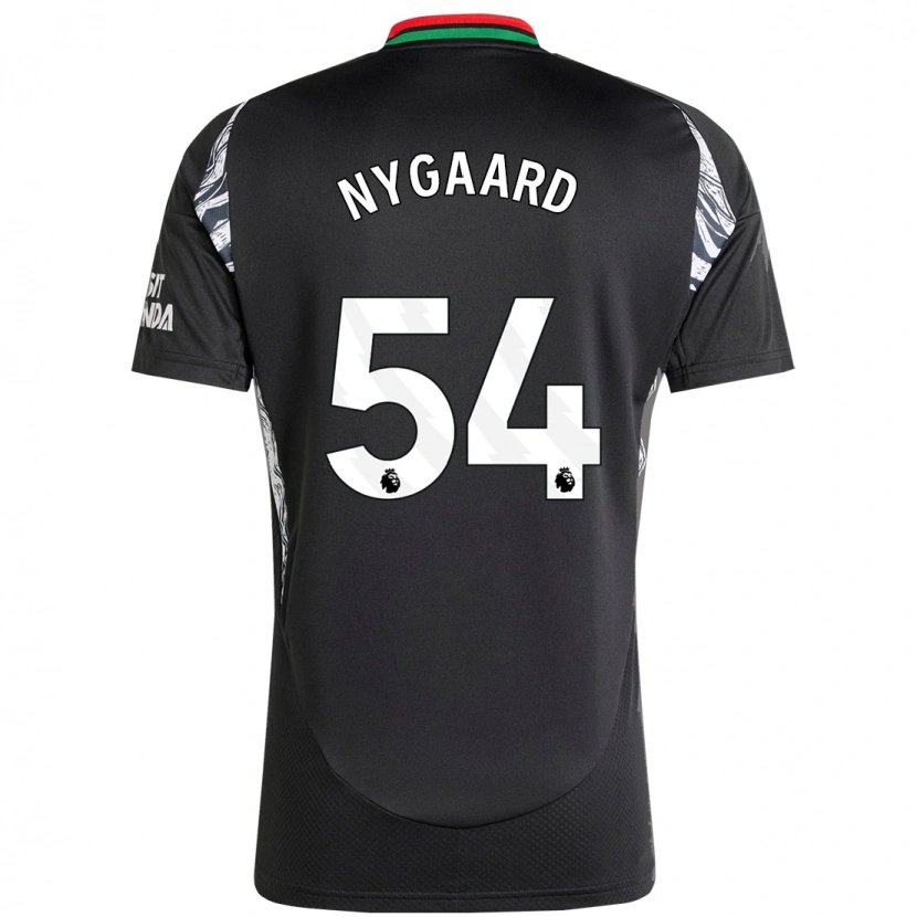 Danxen Kinder Lucas Nygaard #54 Schwarz Auswärtstrikot Trikot 2024/25 T-Shirt Schweiz