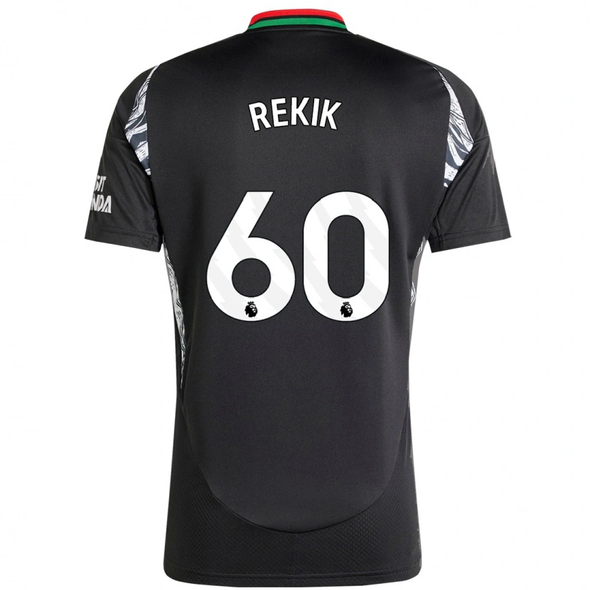 Danxen Kinder Omar Rekik #60 Schwarz Auswärtstrikot Trikot 2024/25 T-Shirt Schweiz