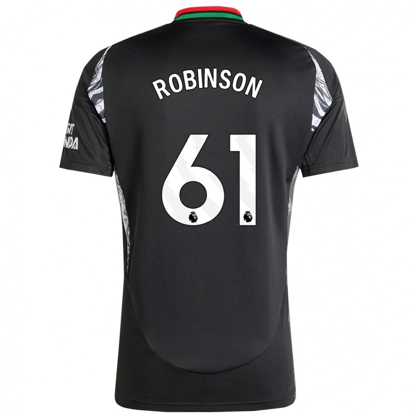 Danxen Kinder Josh Robinson #61 Schwarz Auswärtstrikot Trikot 2024/25 T-Shirt Schweiz