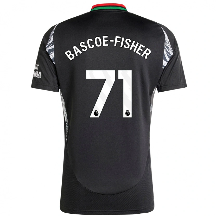 Danxen Kinder Jakai Bascoe-Fisher #71 Schwarz Auswärtstrikot Trikot 2024/25 T-Shirt Schweiz