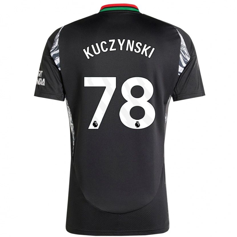 Danxen Kinder Max Kuczynski #78 Schwarz Auswärtstrikot Trikot 2024/25 T-Shirt Schweiz