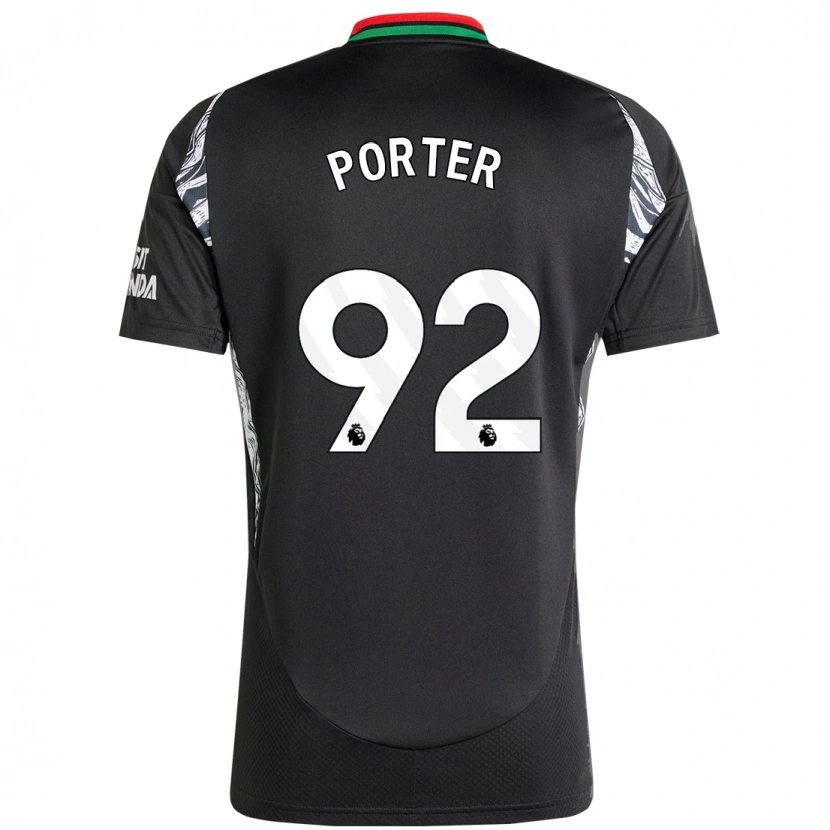 Danxen Kinder Jack Porter #92 Schwarz Auswärtstrikot Trikot 2024/25 T-Shirt Schweiz