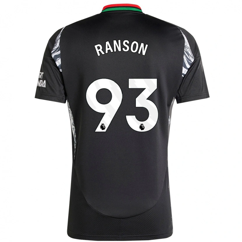 Danxen Kinder Khari Ranson #93 Schwarz Auswärtstrikot Trikot 2024/25 T-Shirt Schweiz