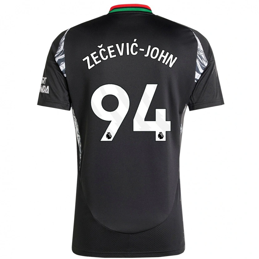 Danxen Kinder Louis Zečević-John #94 Schwarz Auswärtstrikot Trikot 2024/25 T-Shirt Schweiz