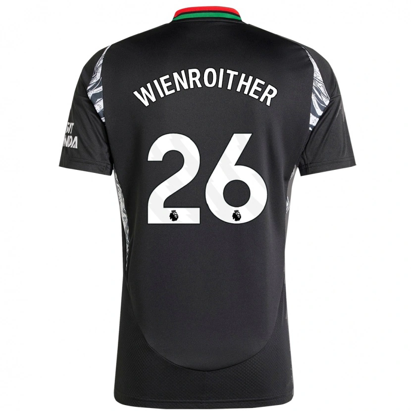 Danxen Kinder Laura Wienroither #26 Schwarz Auswärtstrikot Trikot 2024/25 T-Shirt Schweiz