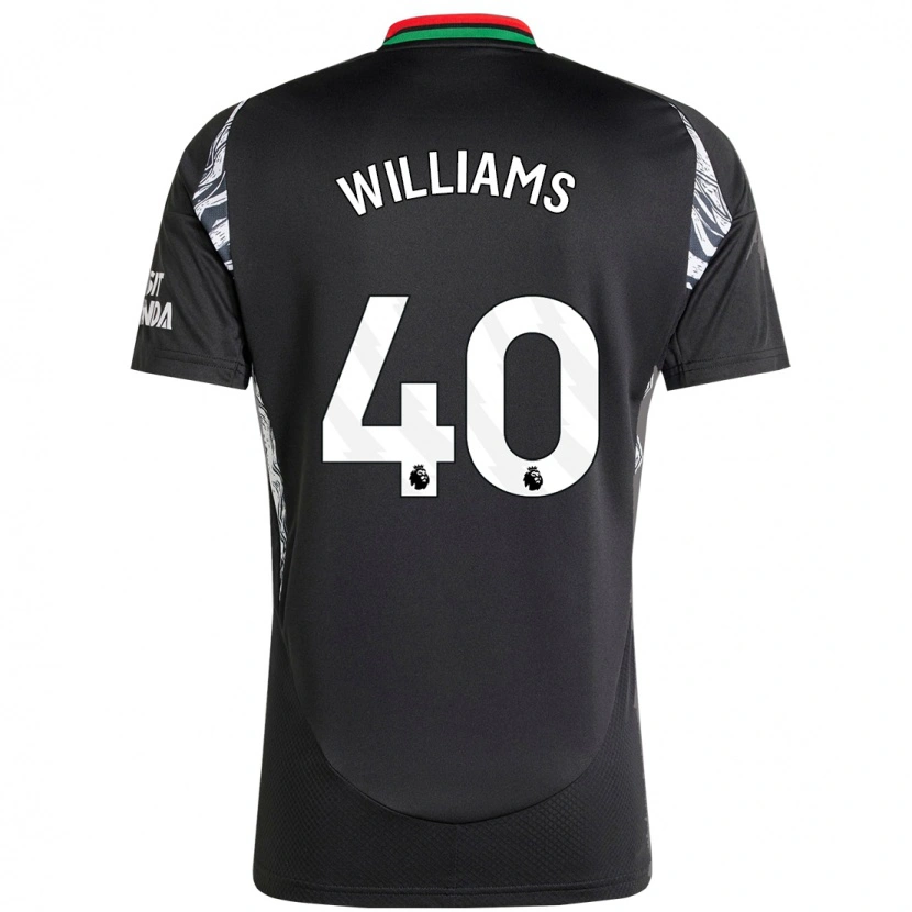 Danxen Kinder Naomi Williams #40 Schwarz Auswärtstrikot Trikot 2024/25 T-Shirt Schweiz