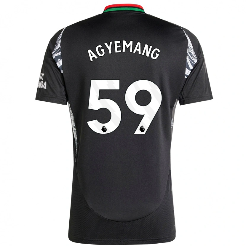 Danxen Kinder Michelle Agyemang #59 Schwarz Auswärtstrikot Trikot 2024/25 T-Shirt Schweiz