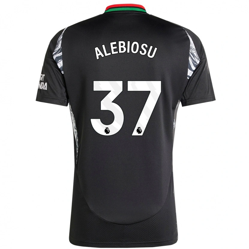 Danxen Kinder Ryan Alebiosu #37 Schwarz Auswärtstrikot Trikot 2024/25 T-Shirt Schweiz