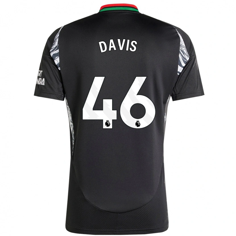 Danxen Kinder Timi Davis #46 Schwarz Auswärtstrikot Trikot 2024/25 T-Shirt Schweiz