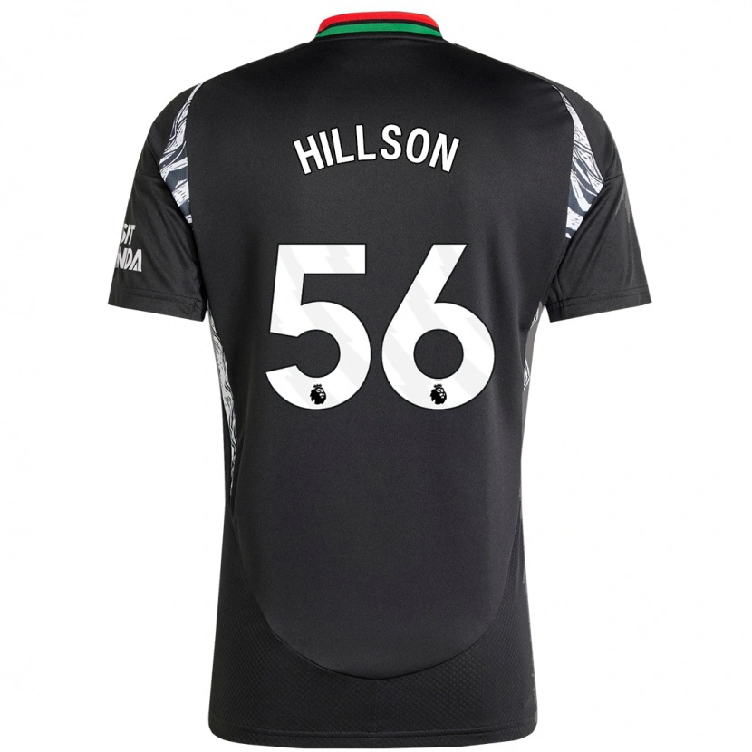 Danxen Kinder James Hillson #56 Schwarz Auswärtstrikot Trikot 2024/25 T-Shirt Schweiz