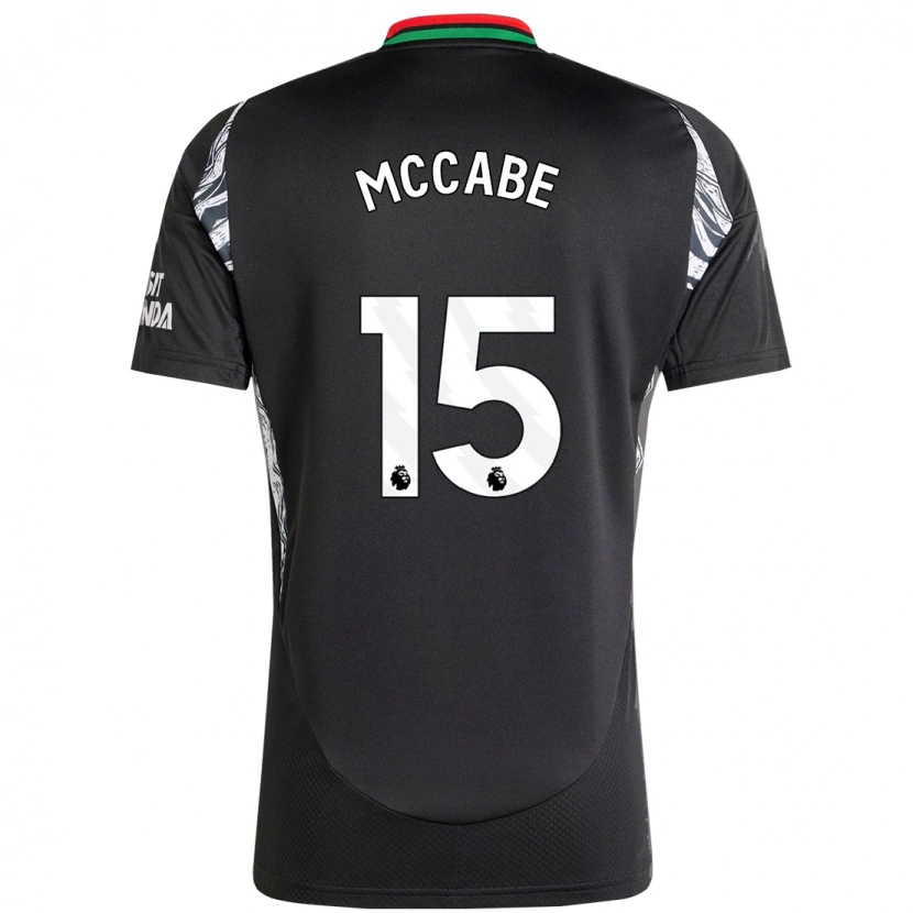 Danxen Kinder Katie Mccabe #15 Schwarz Auswärtstrikot Trikot 2024/25 T-Shirt Schweiz