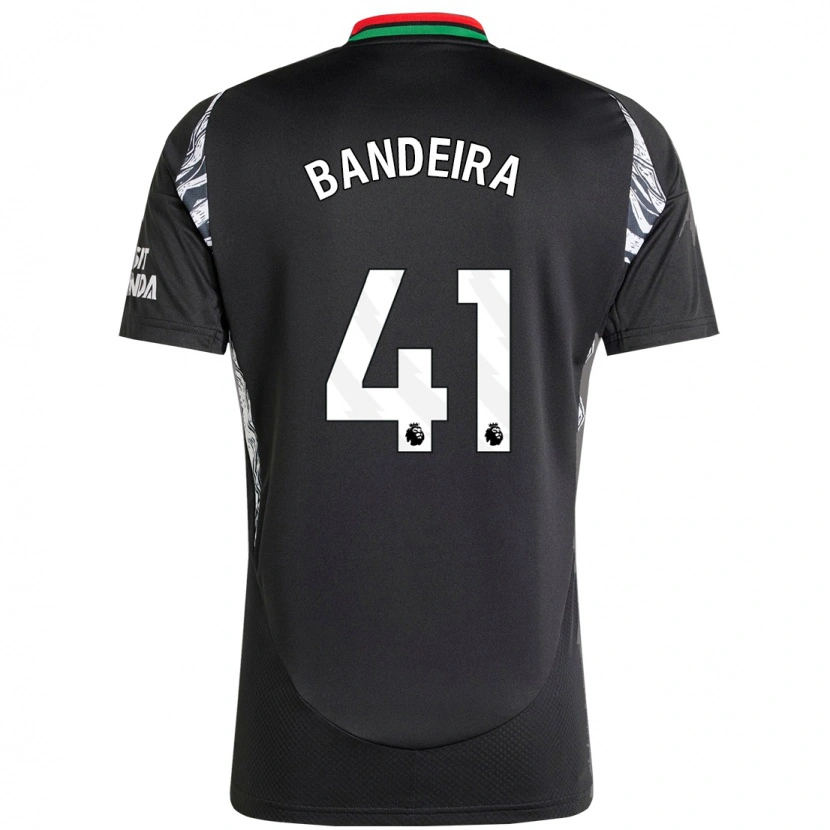 Danxen Kinder Mauro Bandeira #41 Schwarz Auswärtstrikot Trikot 2024/25 T-Shirt Schweiz