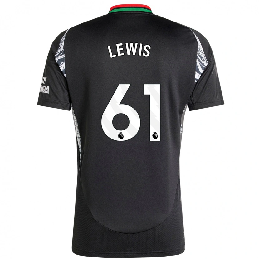 Danxen Kinder George Lewis #61 Schwarz Auswärtstrikot Trikot 2024/25 T-Shirt Schweiz