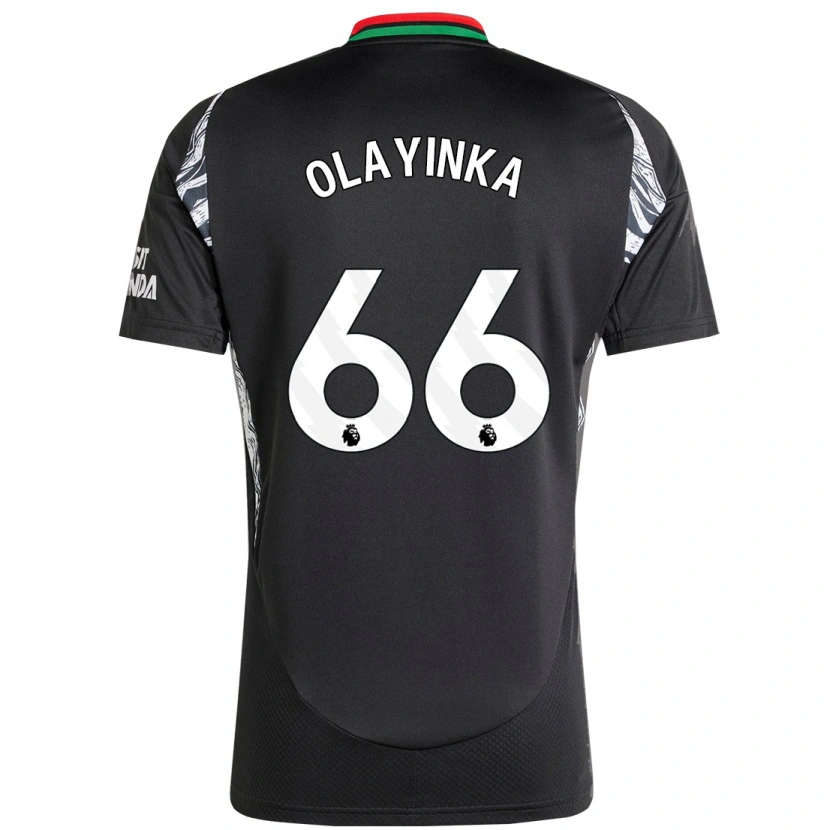 Danxen Kinder James Olayinka #66 Schwarz Auswärtstrikot Trikot 2024/25 T-Shirt Schweiz