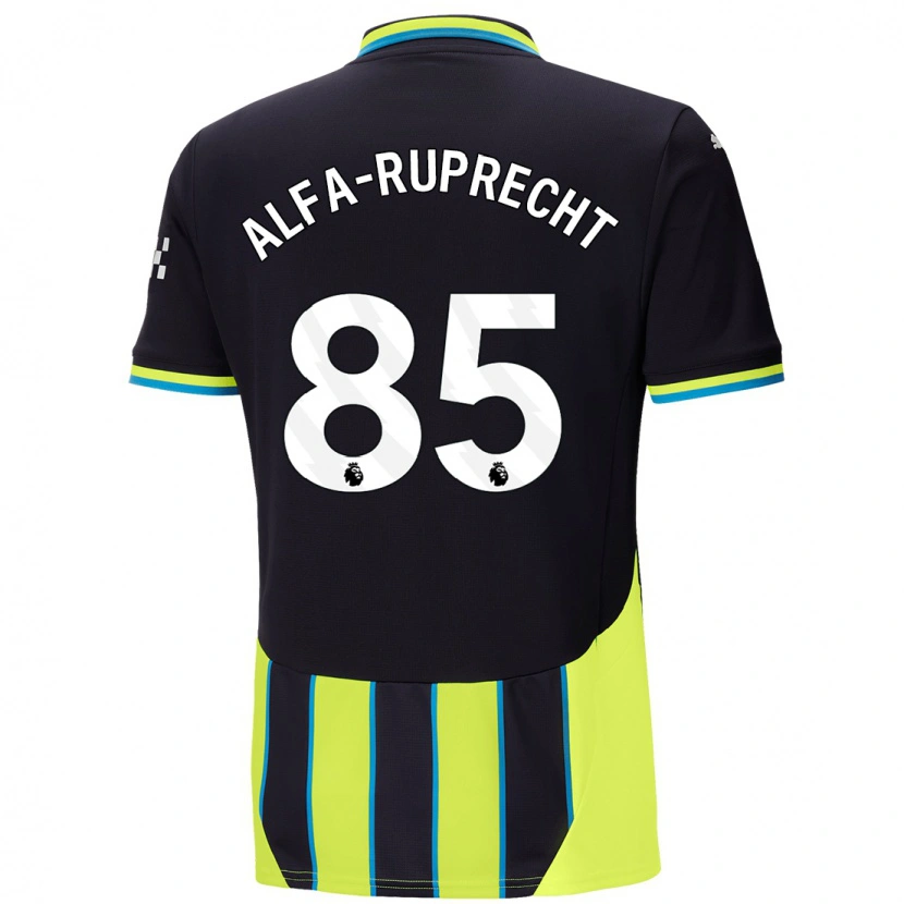 Danxen Kinder Farid Alfa-Ruprecht #85 Blaugelb Auswärtstrikot Trikot 2024/25 T-Shirt Schweiz