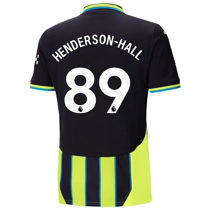 Danxen Kinder Matty Henderson-Hall #89 Blaugelb Auswärtstrikot Trikot 2024/25 T-Shirt Schweiz